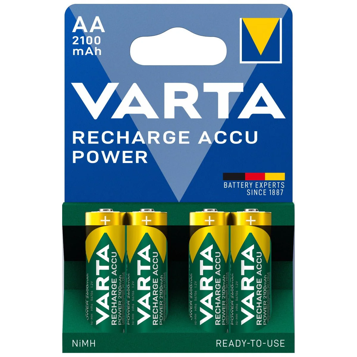 Varta Rechargeable Battery AA - 4PK - Image 2