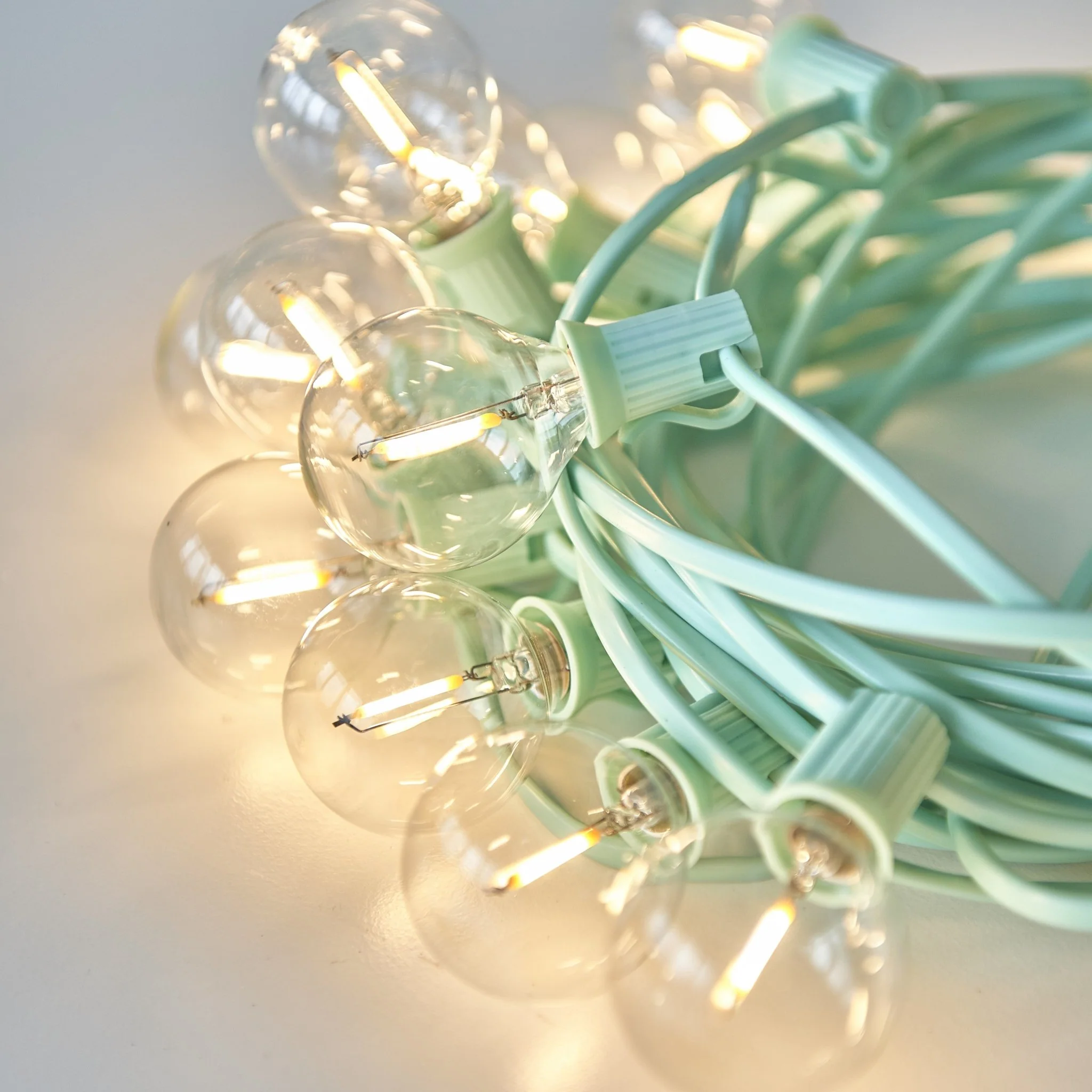 Colourful Festoon Lights - Mint Green - Image 3