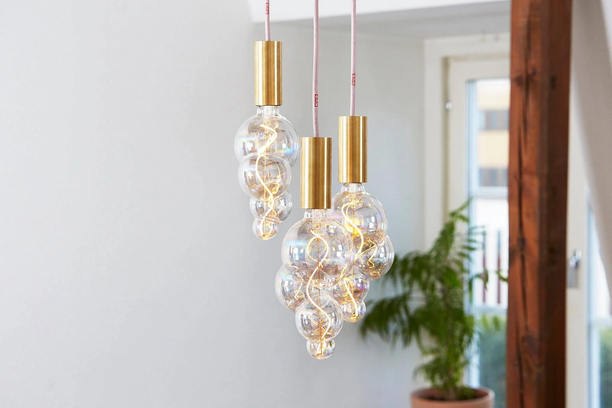 Gold Exposed Bulb Pendant - Image 4