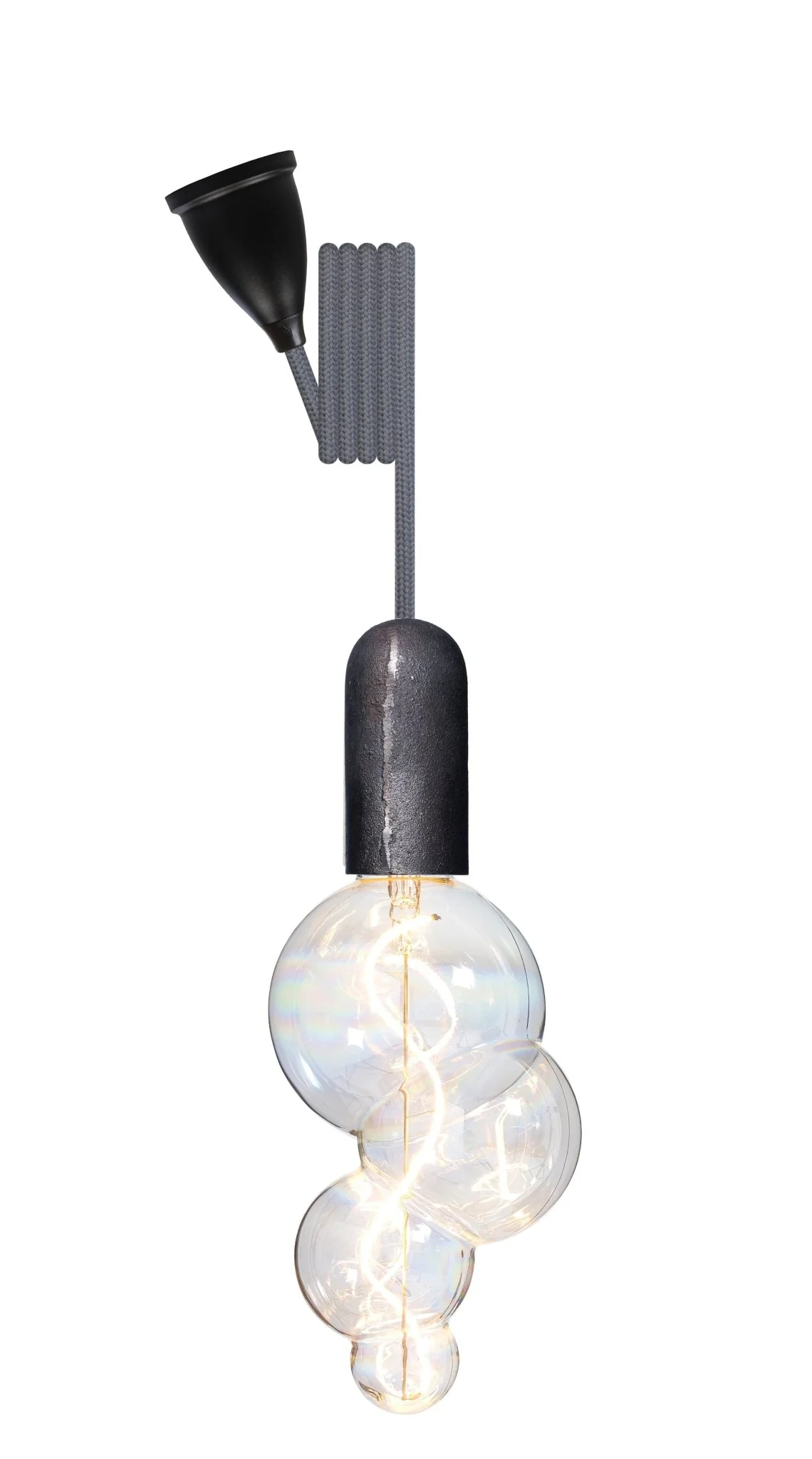Exposed bulb pendant light- Iron - Image 3