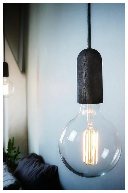 Exposed bulb pendant light- Iron - Image 5