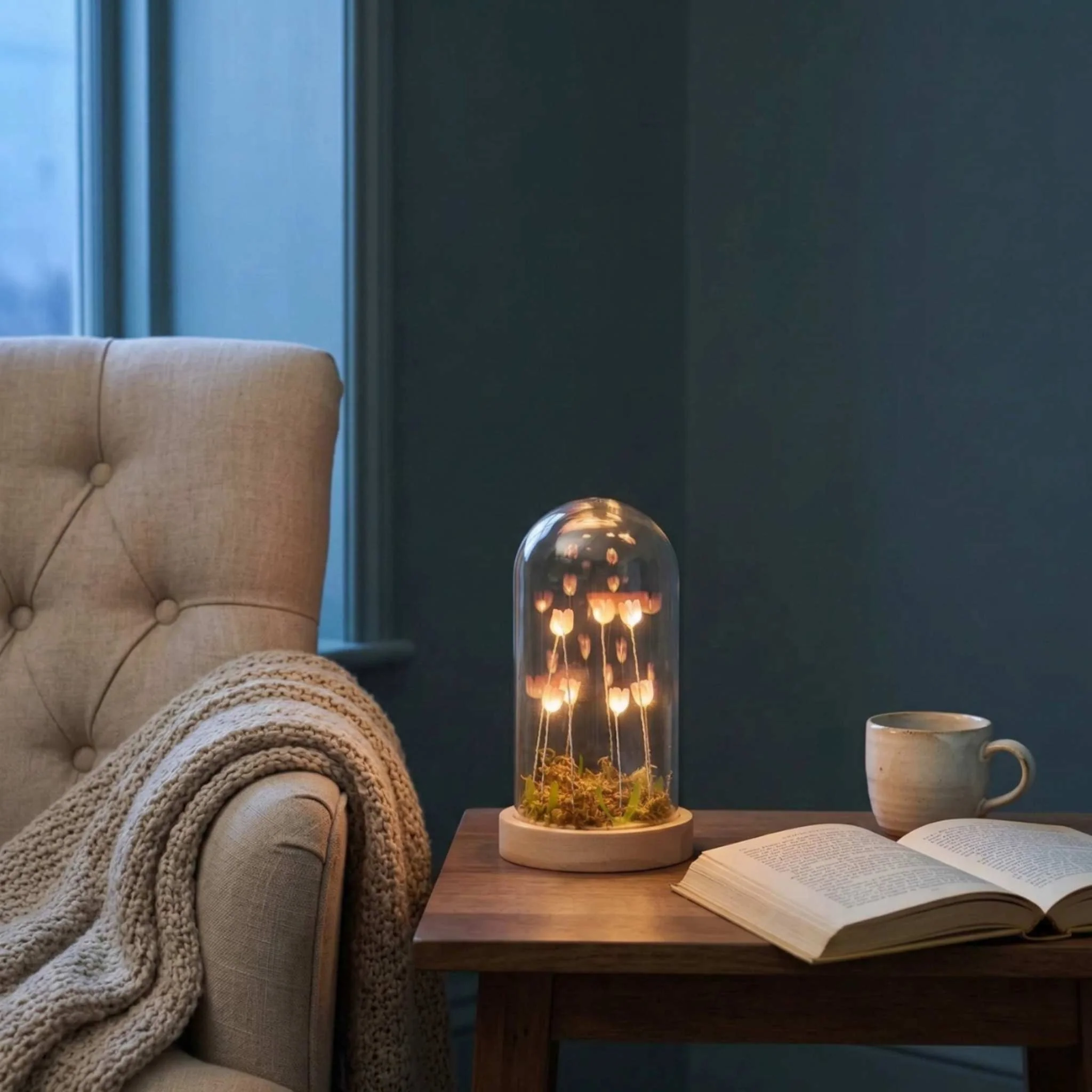 Floral Battery Lamp - Image 4