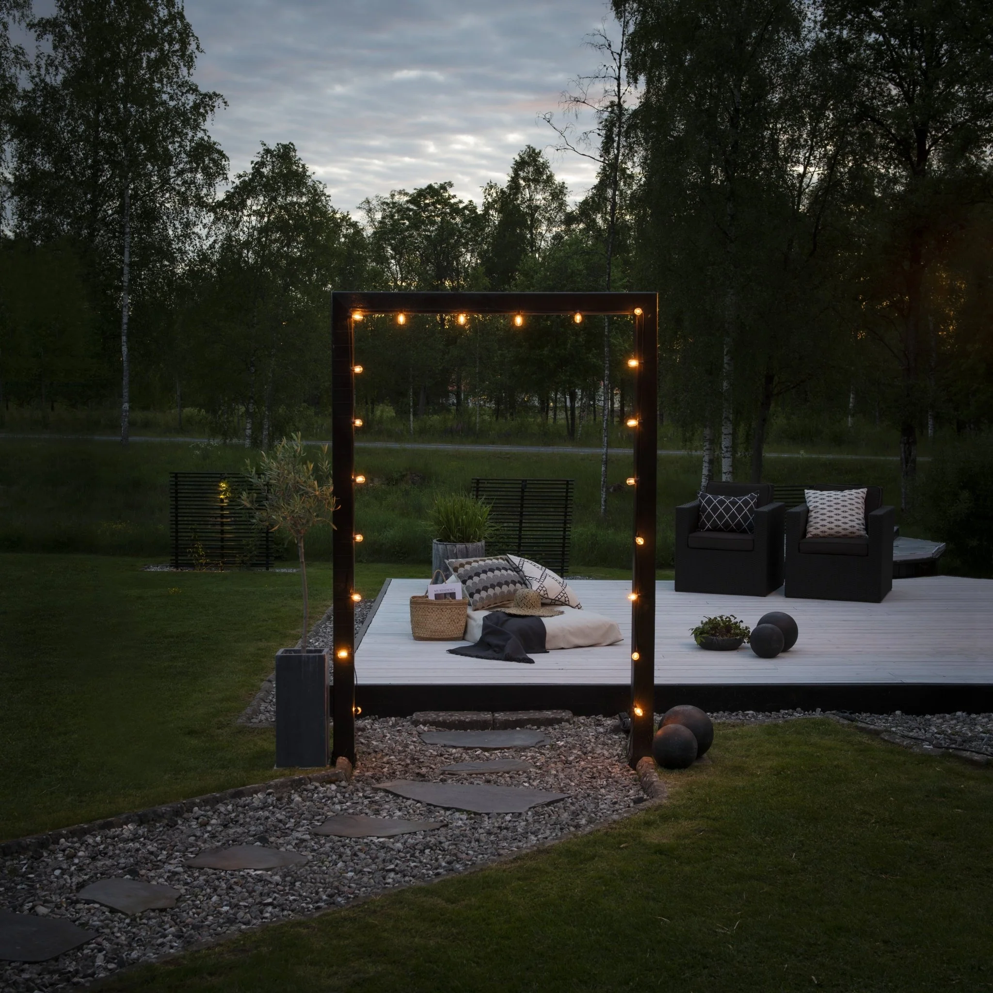 Small Oval Shaped Bulb Festoon Lights - Image 3