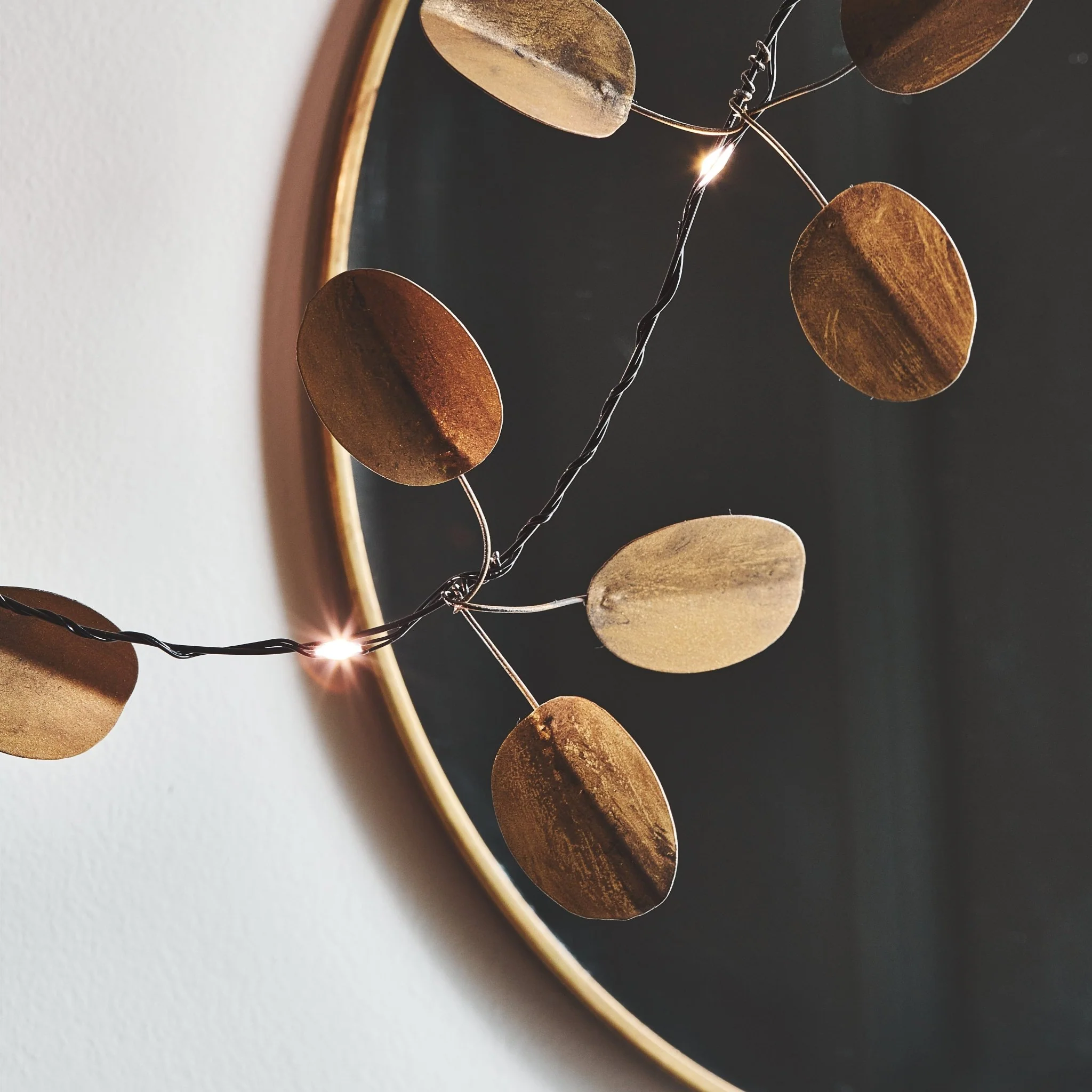 Gold Eucalyptus Fairy Lights - Image 3