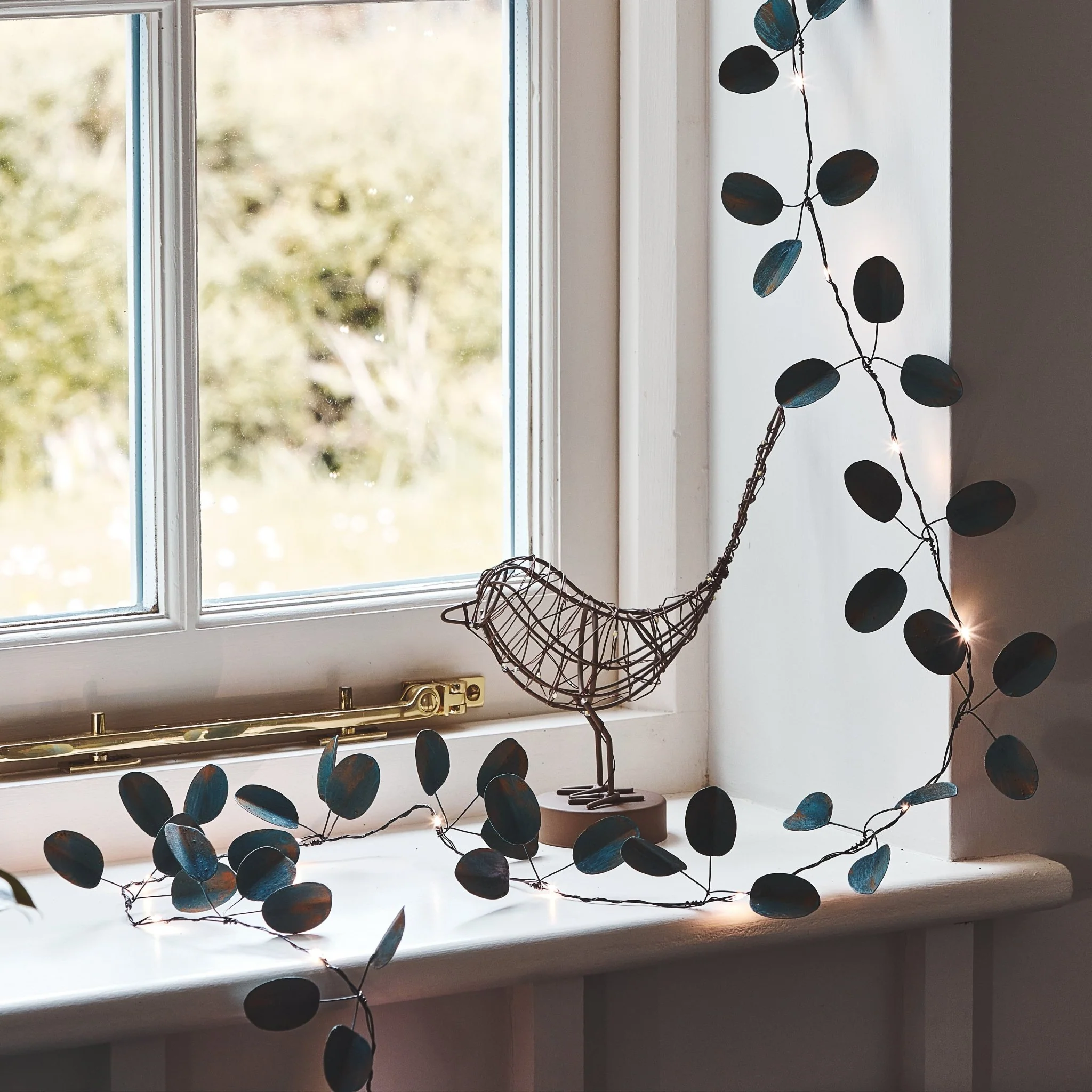 Gold Eucalyptus Fairy Lights - Image 4