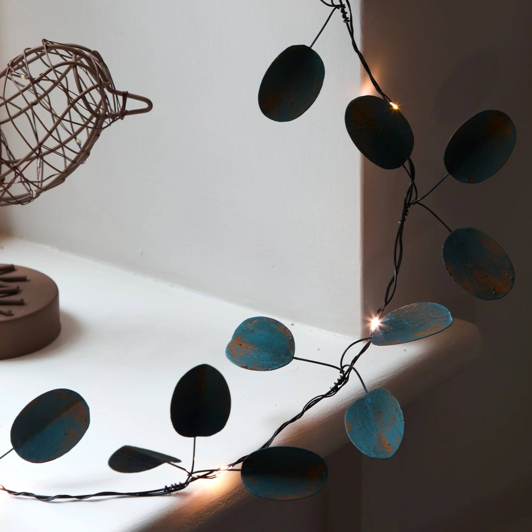 Gold Eucalyptus Fairy Lights - Image 5