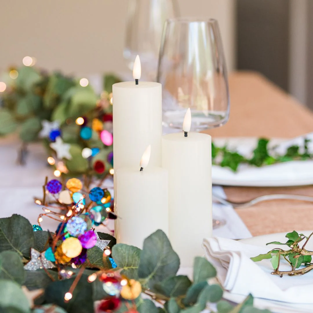 Trio of LED Pillar Candles - Image 4