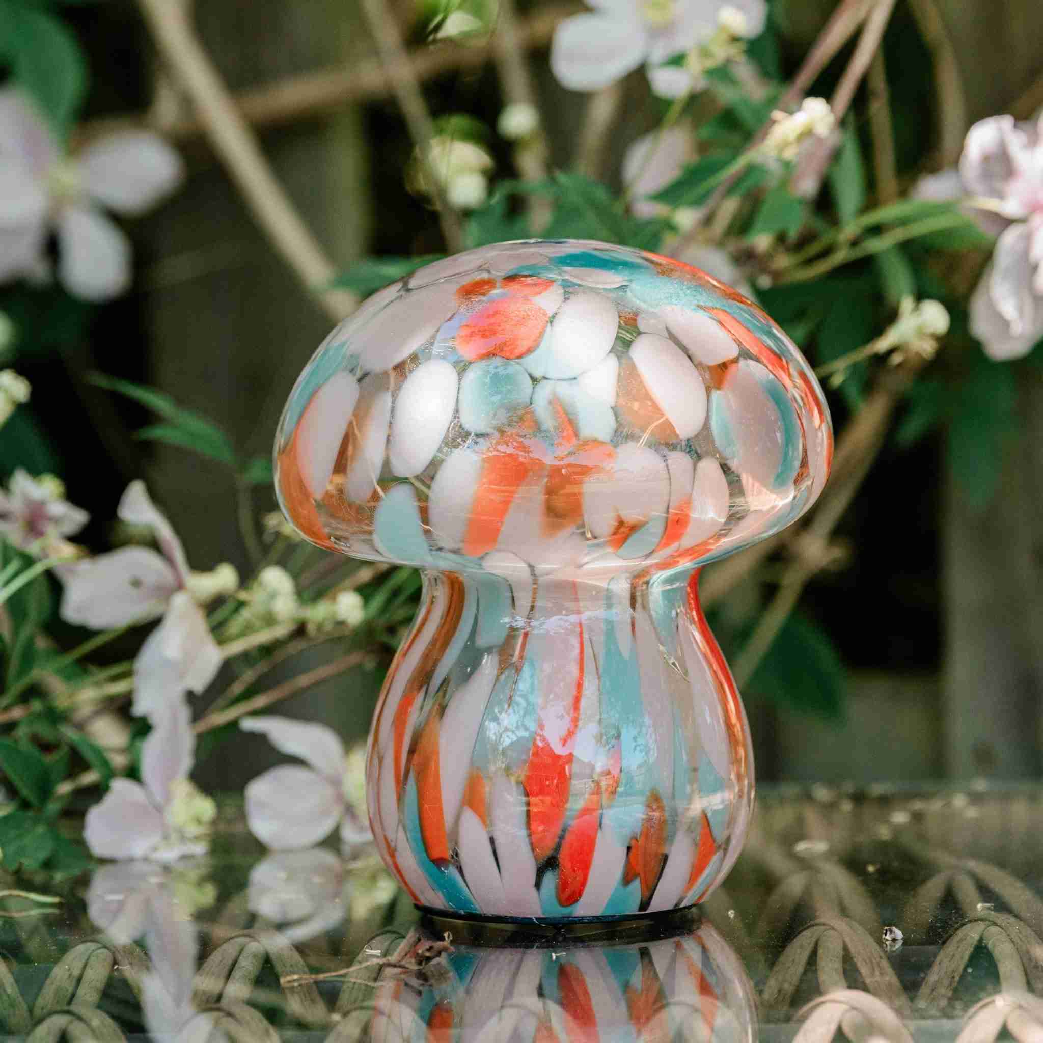 Orange & Mint Mushroom Lamps - Image 3