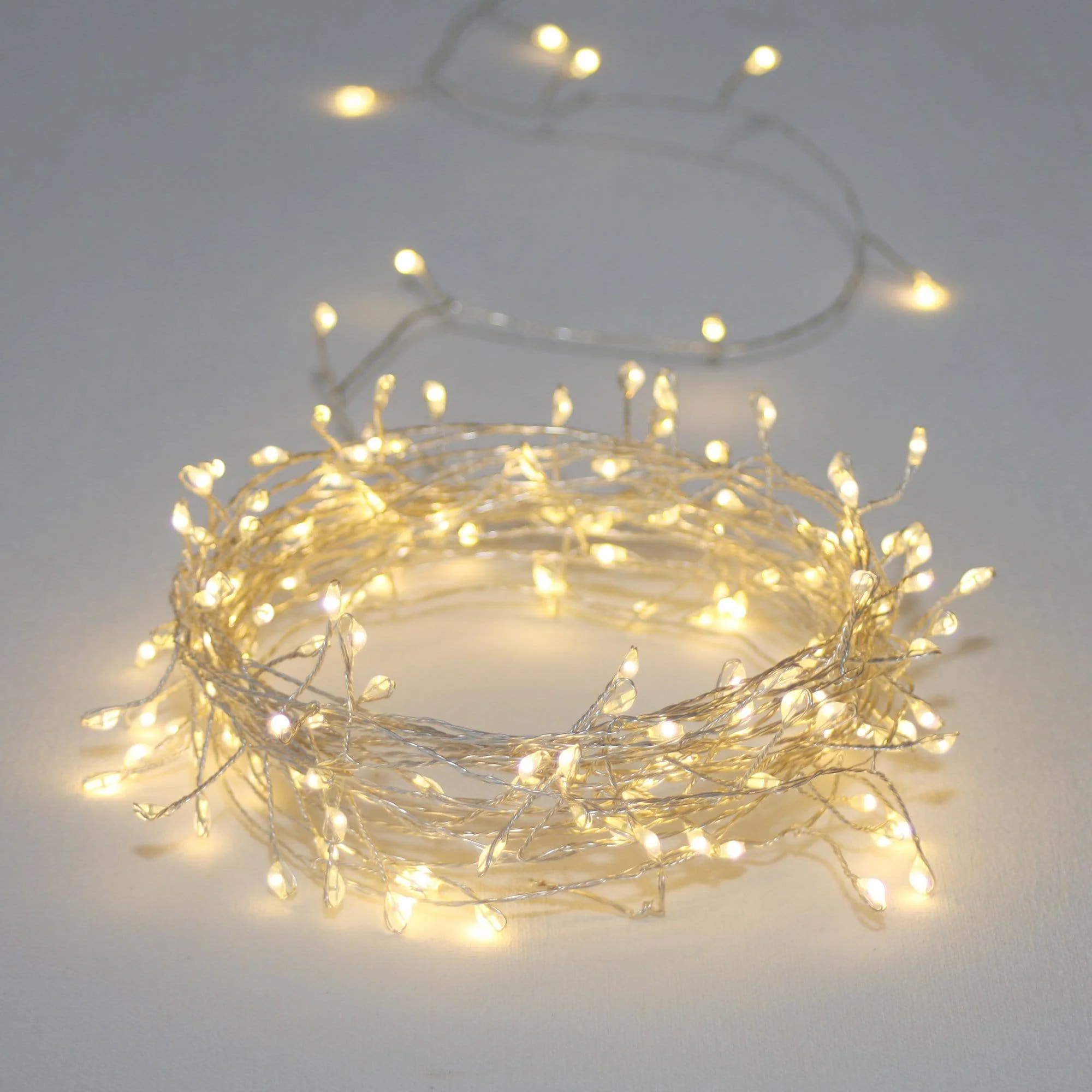 Silver Outdoor Cluster Wire Fairy Lights - Image 4