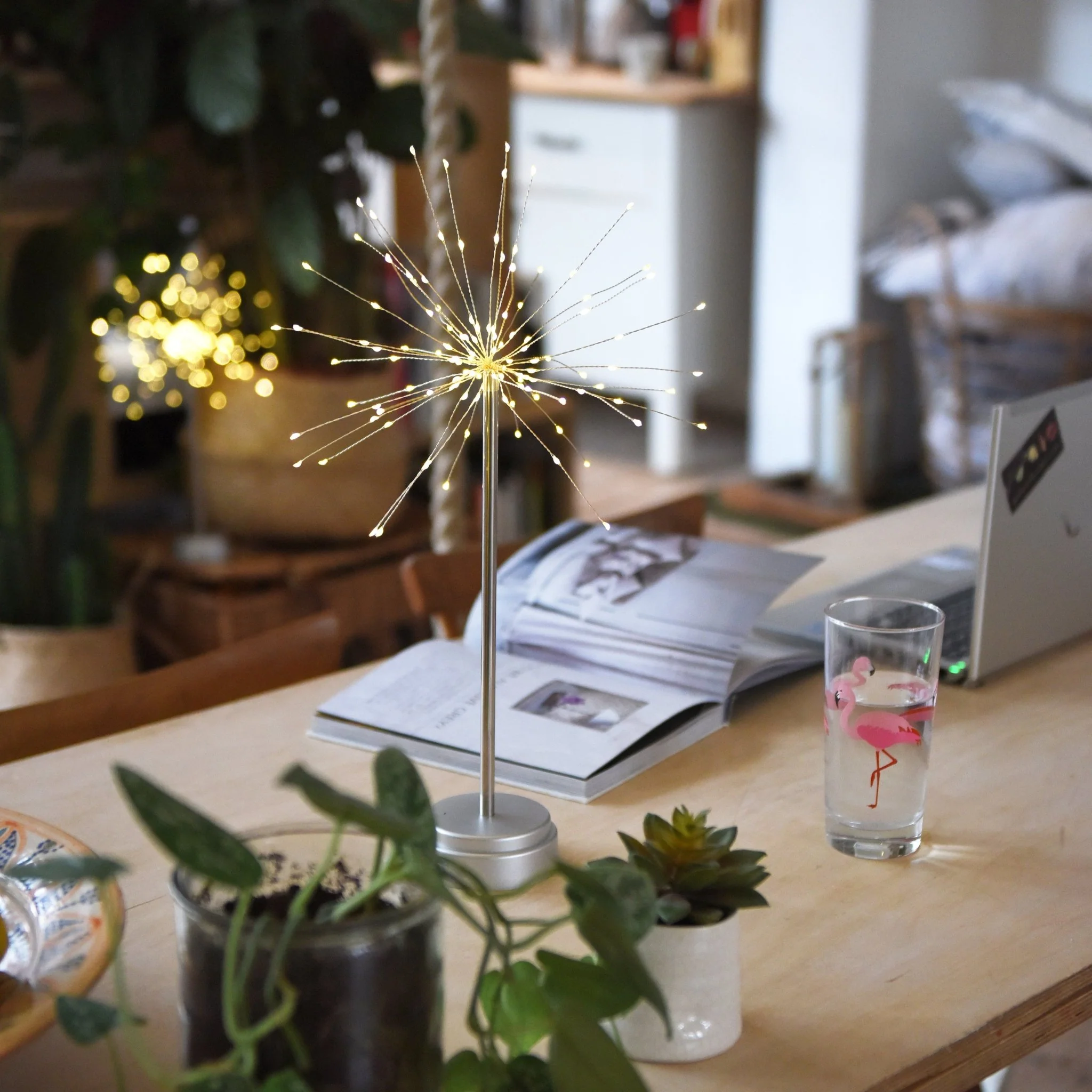 Silver Starburst Lamp - Image 3