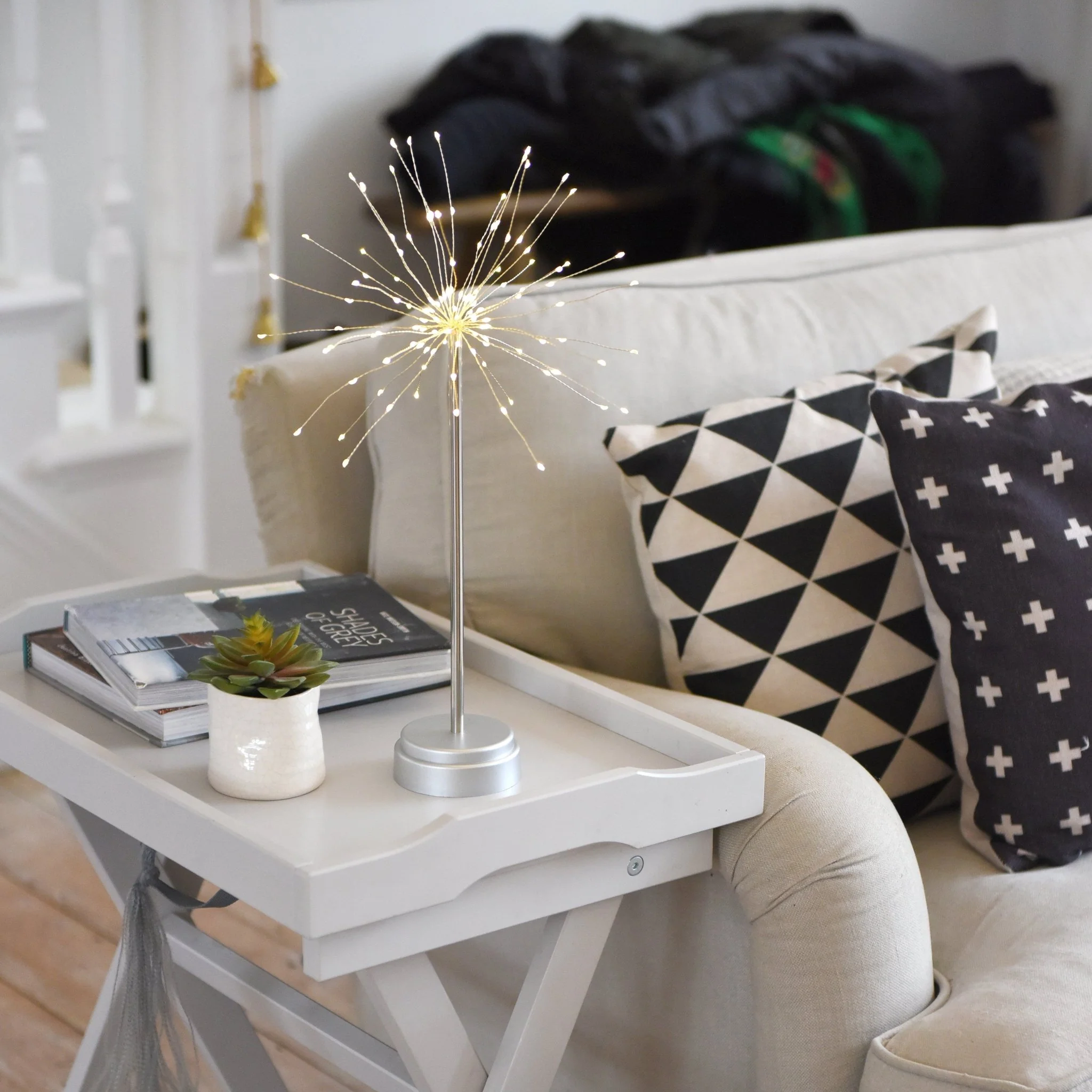 Silver Starburst Lamp - Image 4