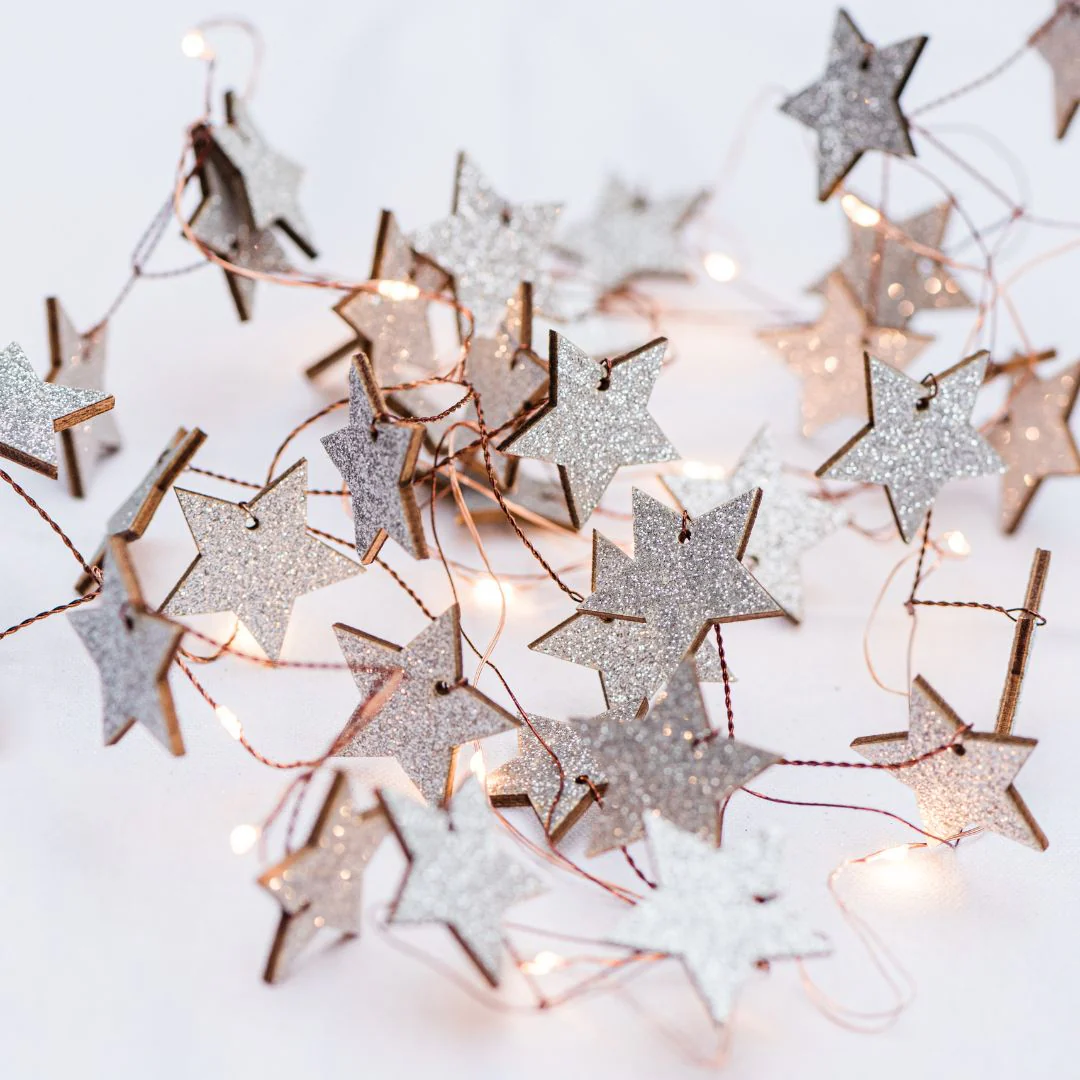 Glittery Star Fairy Lights - Image 5