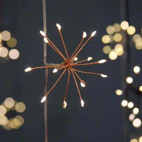 Starburst Copper Outdoor Fairy Lights - Image 6