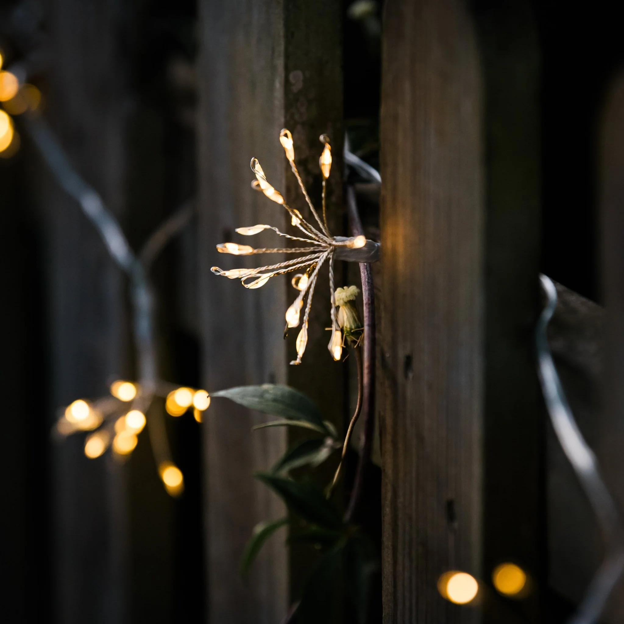 Starburst Silver Outdoor Fairy Lights - Image 4