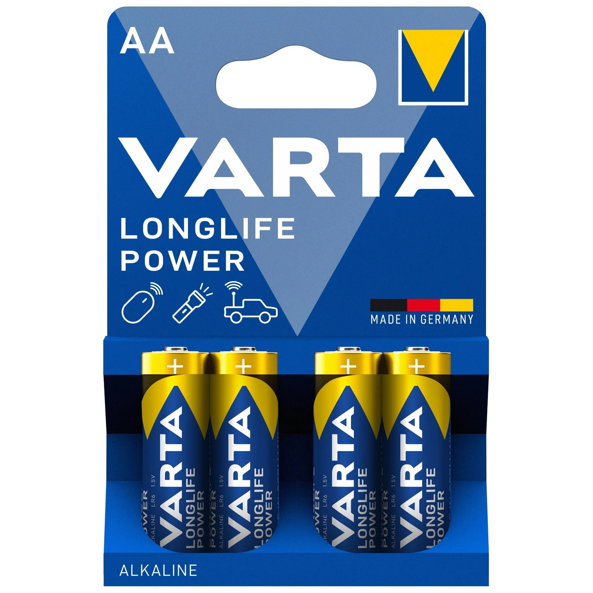Varta Long-Life Battery AA - 4PK